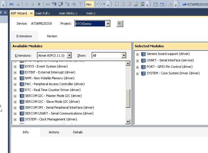 FreeRTOS BSP components