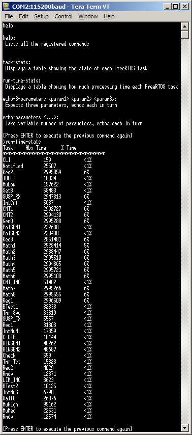 Free RTOS running on Xilinx Microblaze